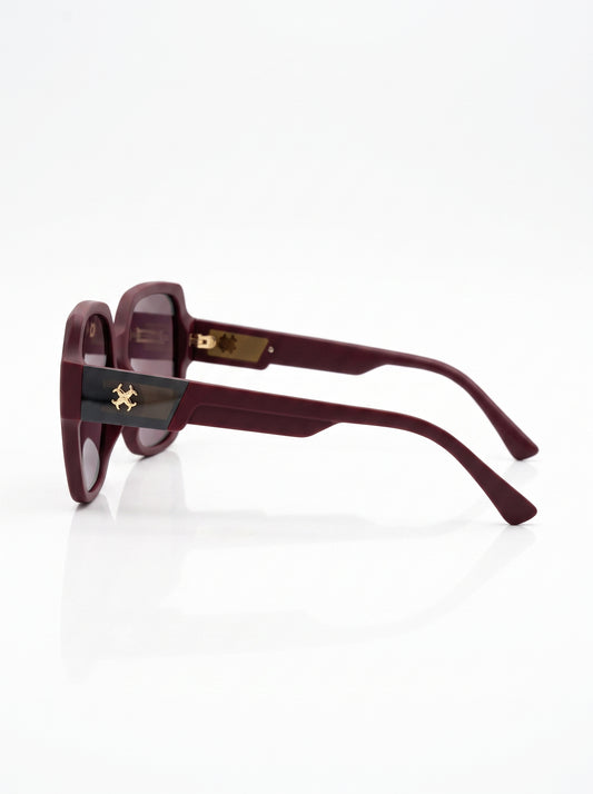 Find eyewear square shape burgundy - FD9018