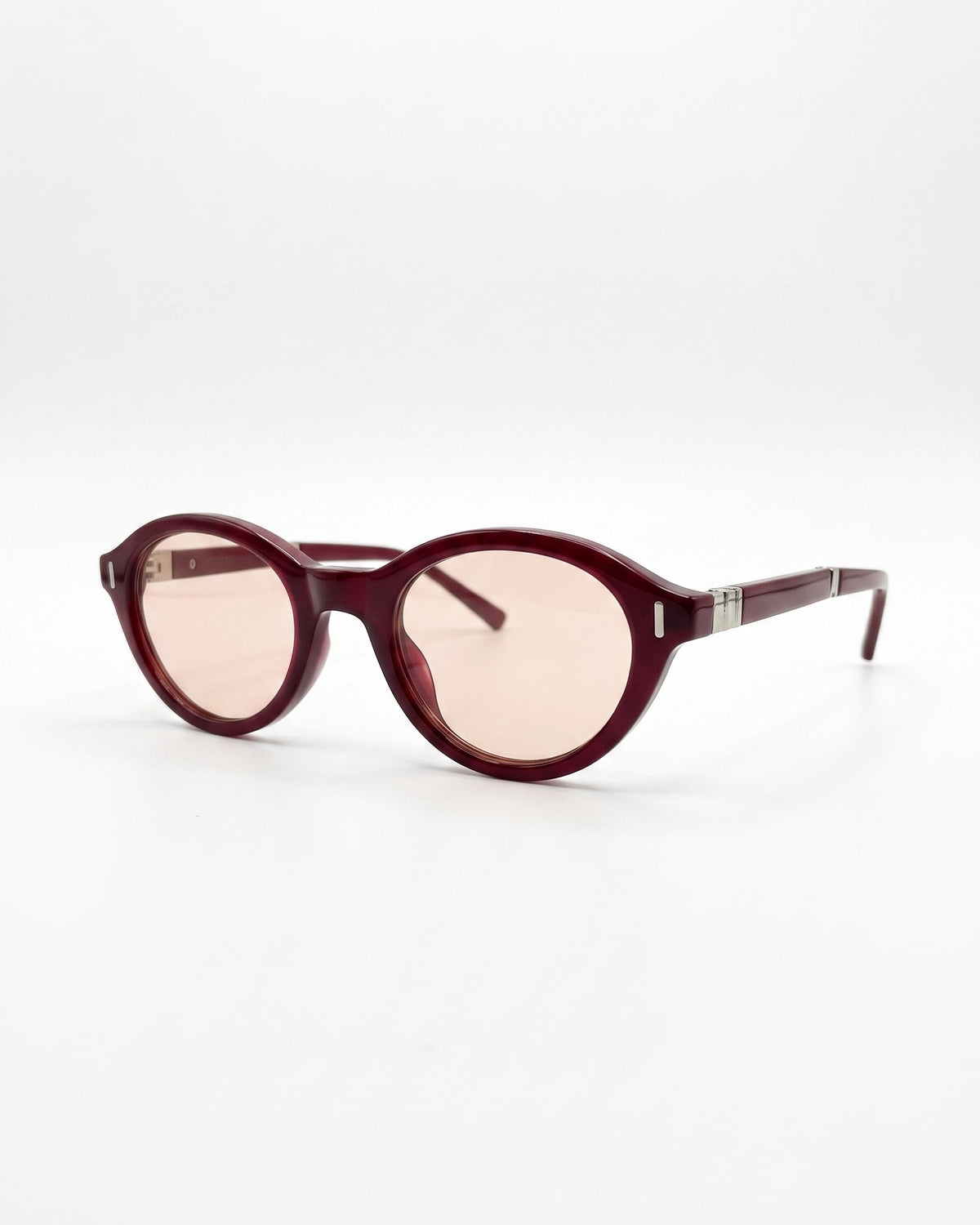 Oval sunglasses with a translucent dark burgundy frame and light pink lenses, find eyewear - oval sunglasses with comfort frame نظاره شمسيه حريمي بأحسن أسعار