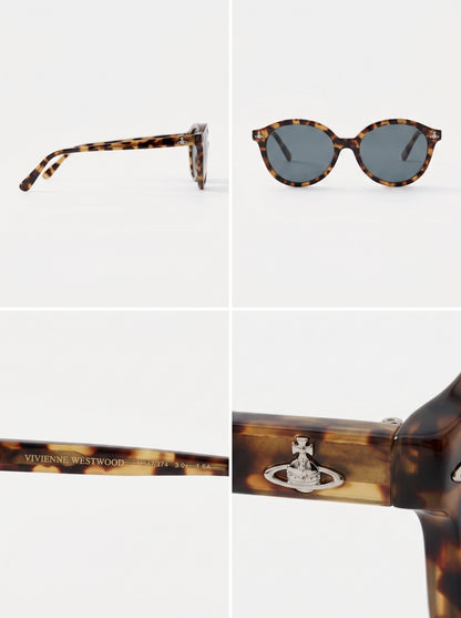 FIND EYEWEAR round tortoiseshell sunglasses with green lenses | نظارة شمس دائرية بإطار تورتويز وعدسات خضراء من FIND EYEWEAR في مصر