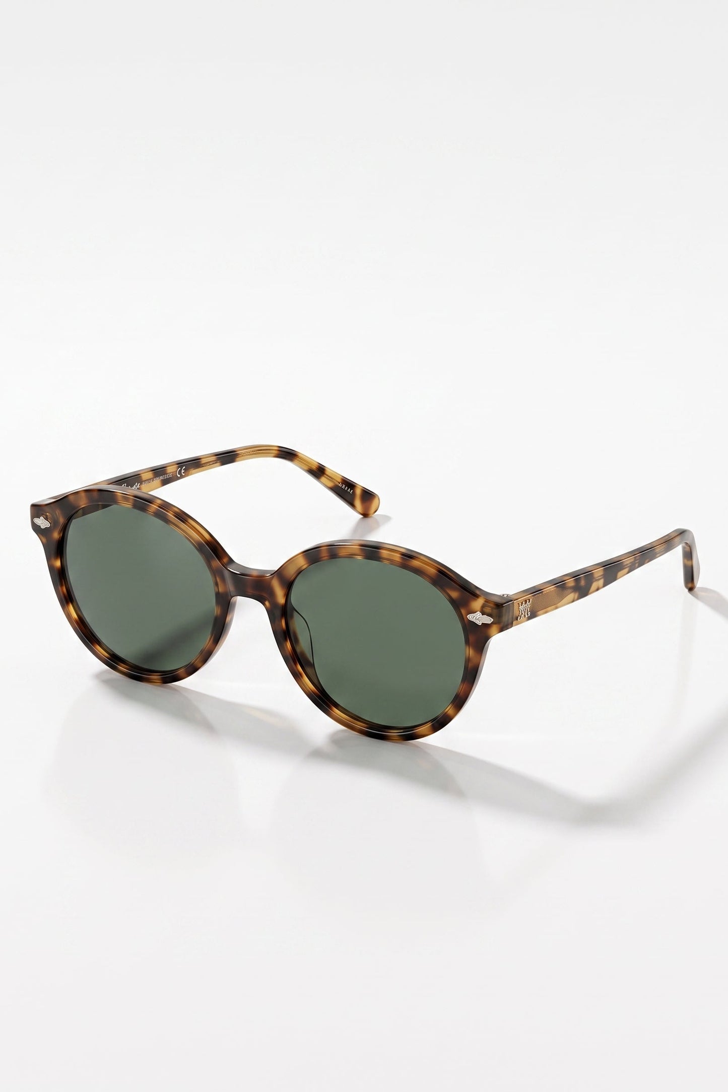 FIND EYEWEAR round tortoiseshell sunglasses with green lenses | نظارة شمس دائرية بإطار تورتويز وعدسات خضراء من FIND EYEWEAR في مصر