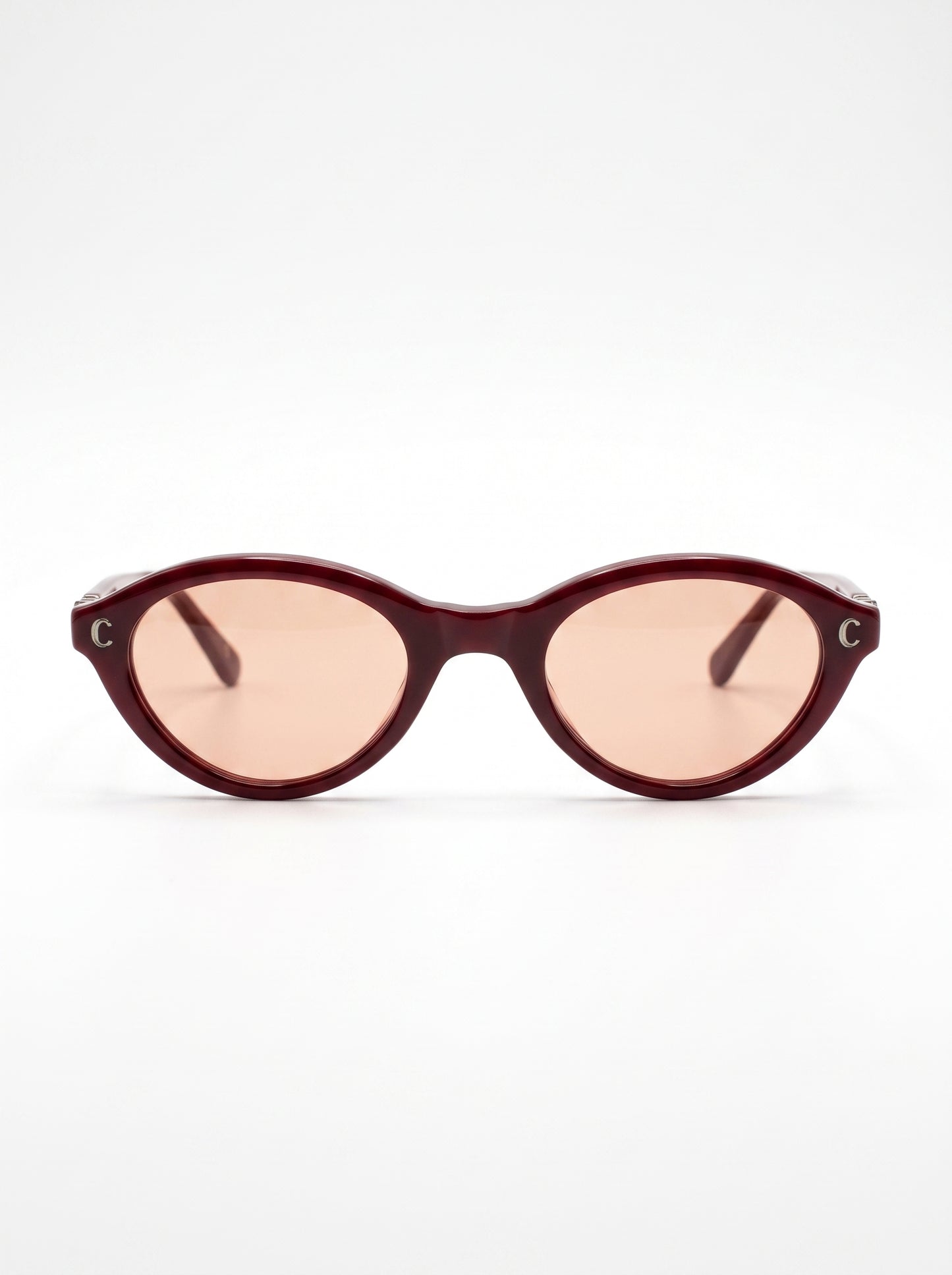 Find eyewear with olva shape Burgandy- FD9017