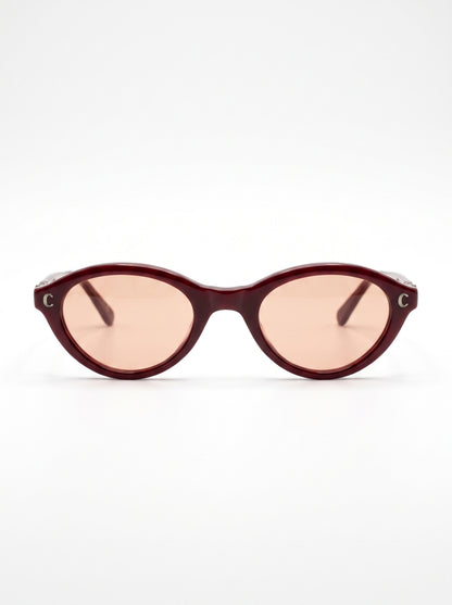 Find eyewear with olva shape Burgandy- FD9017