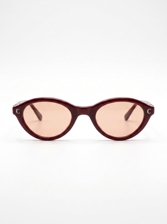 Find eyewear with olva shape Burgandy- FD9017